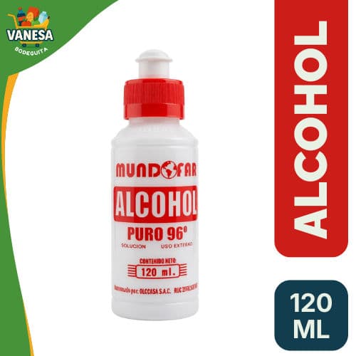 ALCOHOL PURO 96 MUNDOFARMA 120ML