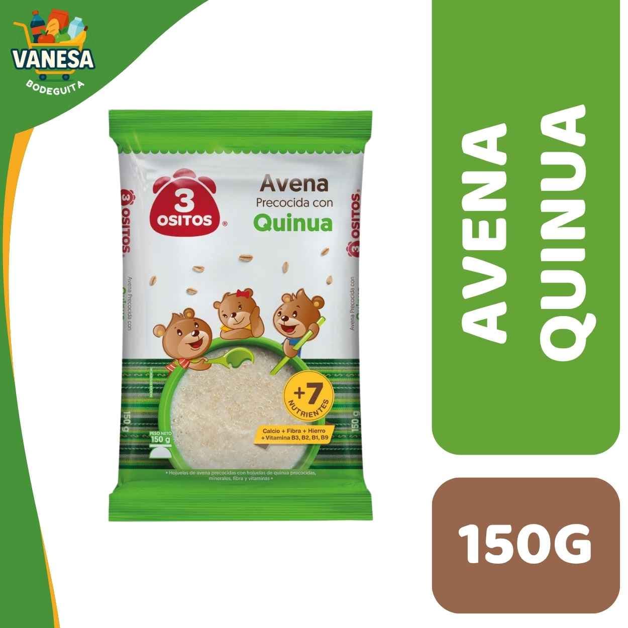 AVENA 3 OSITOS QUINUA 150G