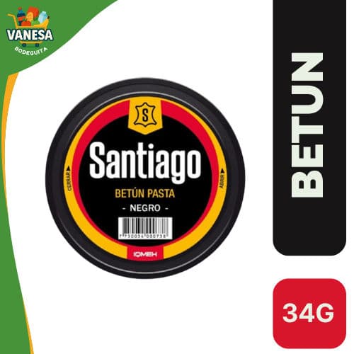 BETUN SANTIAGO COLOR NEGRO 34G