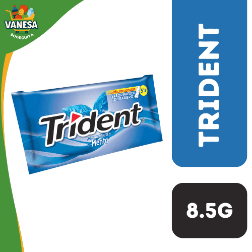 CHICLE TRIDENT MENTA 8,5G