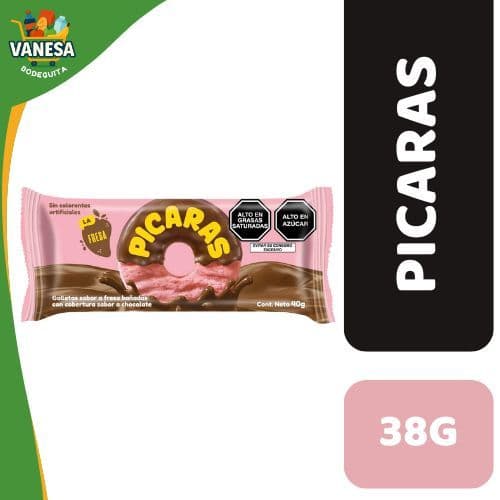 GALLETA PICARAS FRESA 38G