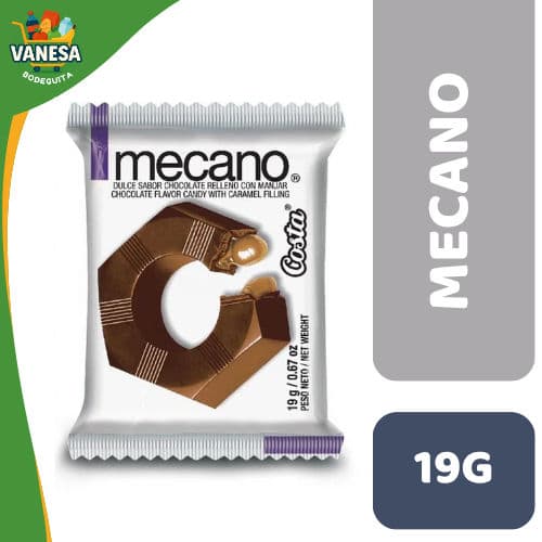 MECANO CHOCOLATE CON MANJAR 19G