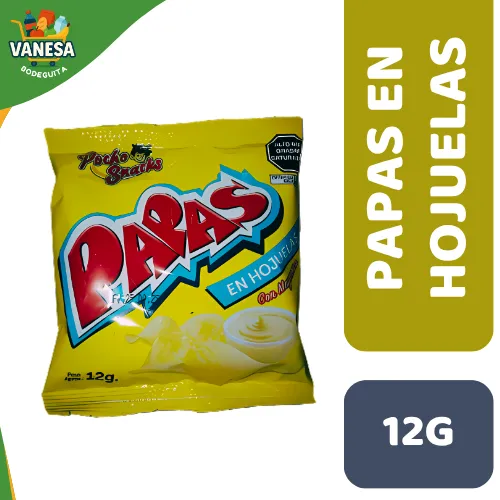 PAPAS EN HOJUELAS CON MAYONESA 12G